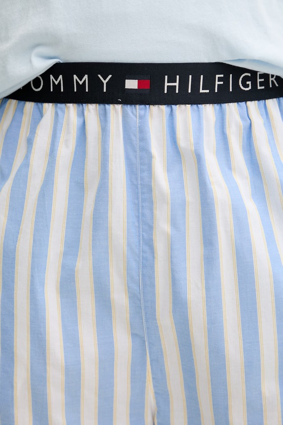 Tommy Hilfiger pigiama a due parti da uomo in cotone UM0UM03663 blu