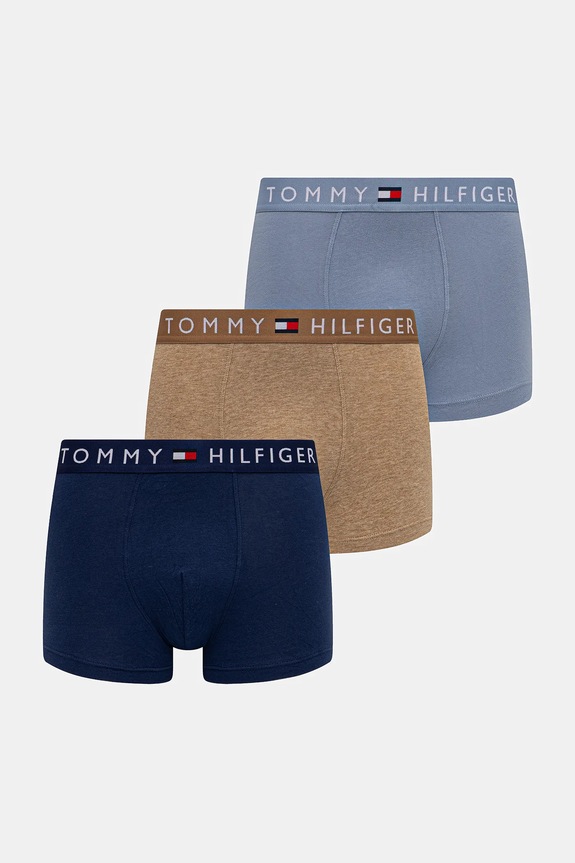 Μποξεράκια Tommy Hilfiger 3-pack εφαρμοστό σορτς μπόξερ σκούρο μπλε UM0UM03521