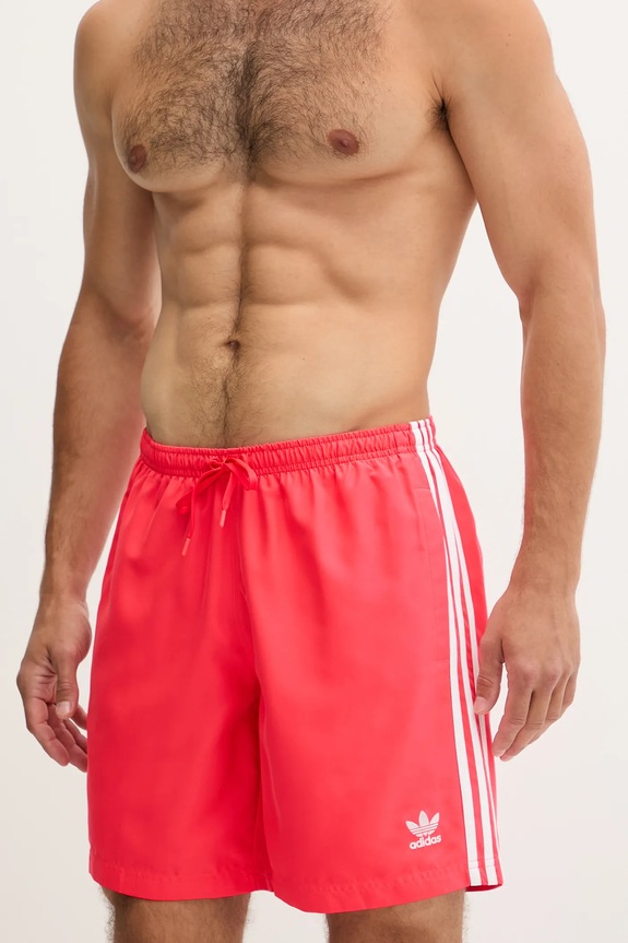 Plavkové šortky adidas Originals Adicolor JX2690 červená SS26