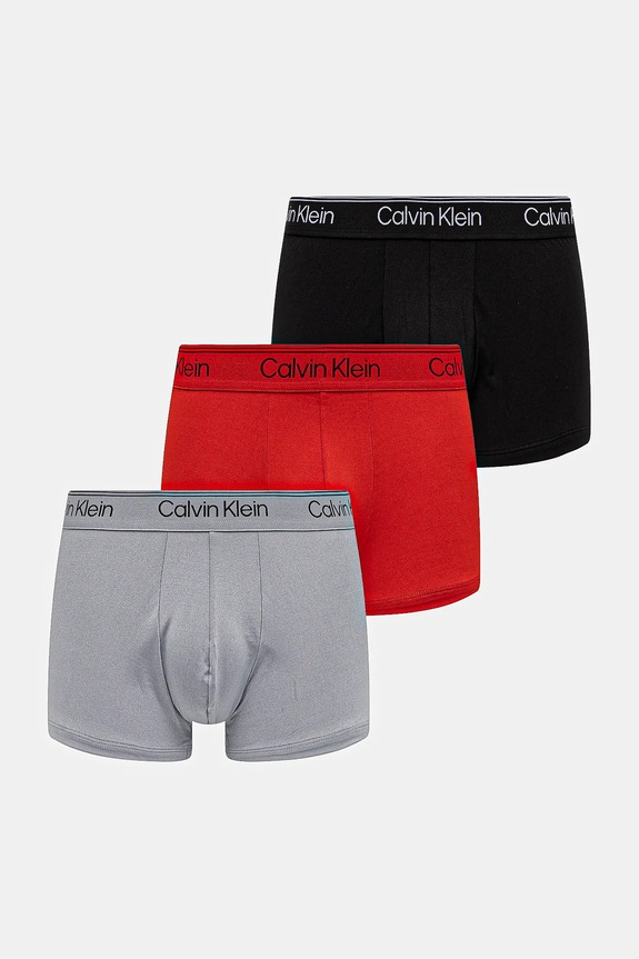 Calvin Klein Underwear boxeralsó 3 db sima piros LV00NB4409
