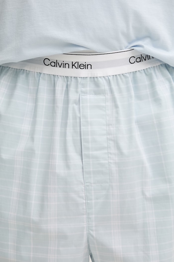 Calvin Klein Underwear dvodelna pižama moška bombažna LV00NM2953 modra