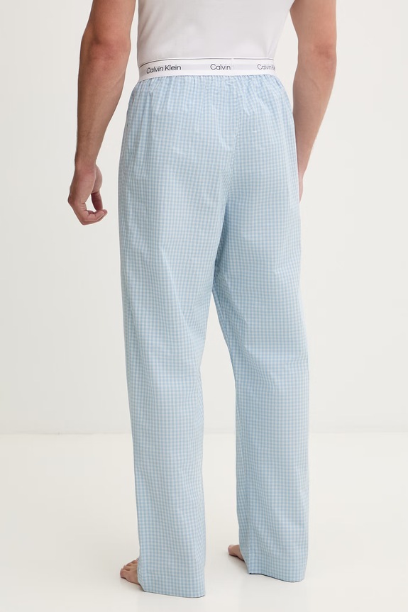 Oblačila Calvin Klein Underwear spodnji del pižame moški bombažen LV00NM2830 modra