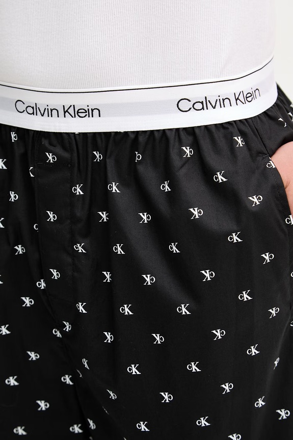 Oblečenie Calvin Klein Underwear pyžamové nohavice pánske bavlnené LV00NM2830 čierna