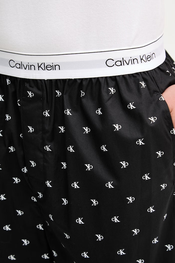 Oblečenie Calvin Klein Underwear pyžamové nohavice pánske bavlnené LV00NM2830 čierna