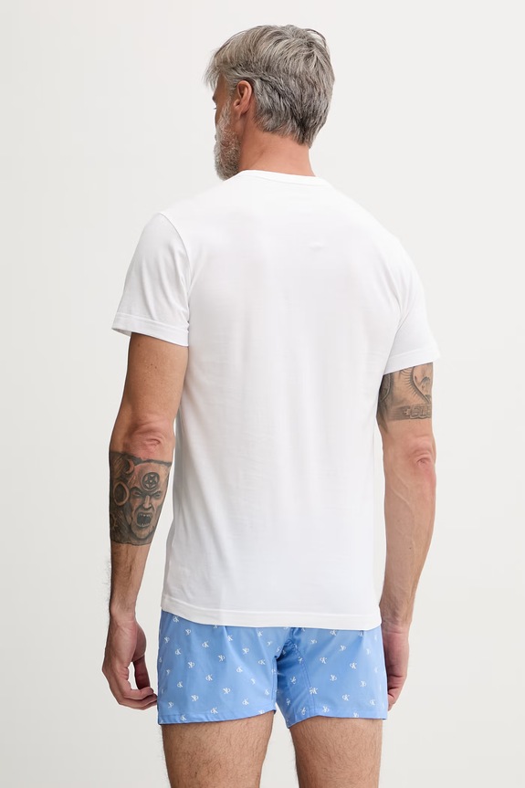 Oblečení Calvin Klein Underwear pyžamo pánské bavlněné LV00NM2906 bílá