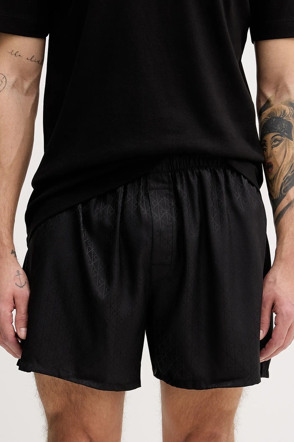 Μποξεράκια Calvin Klein Underwear λεπτό μοτίβο μαύρο LV00NM2948