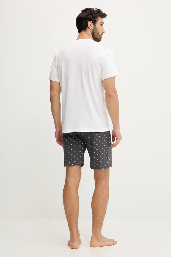 Bavlněné pyžamo Calvin Klein Underwear šedá LV00NM2960