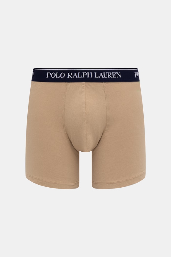 Îmbrăcăminte Polo Ralph Lauren boxeri pentru bărbați din bumbac cu elastan pachet de 3 714830300 bej