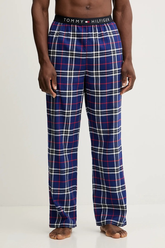 Παντελόνι πιτζάμας Tommy Hilfiger ύφασμα μπλε UM0UM03589