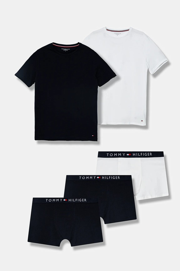 Tommy Hilfiger komplet piżamowy dzianina granatowy UM0UM03036