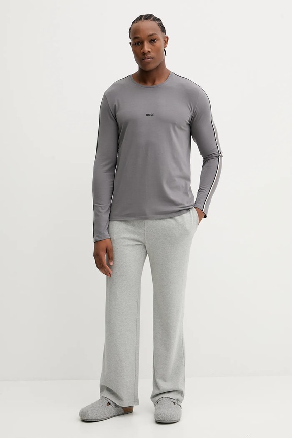 BOSS longsleeve lounge Unique LS-Shirt 50550484 gri AW25