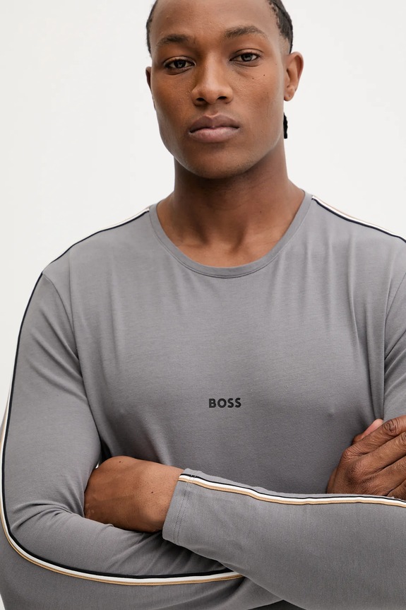 BOSS longsleeve lounge Unique LS-Shirt gri 50550484