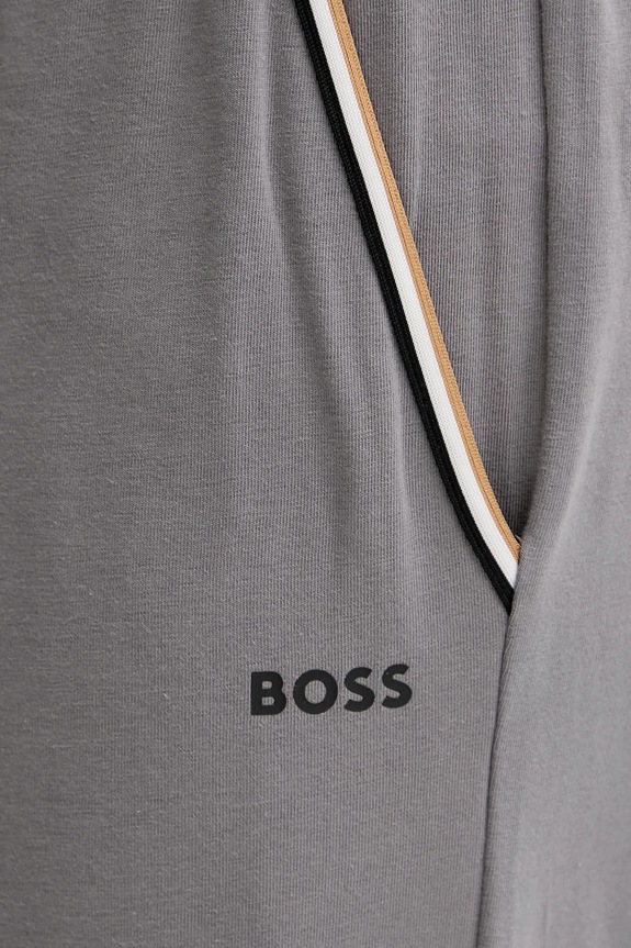 Hlače BOSS Unique Pants Cuff CW siva 50550485