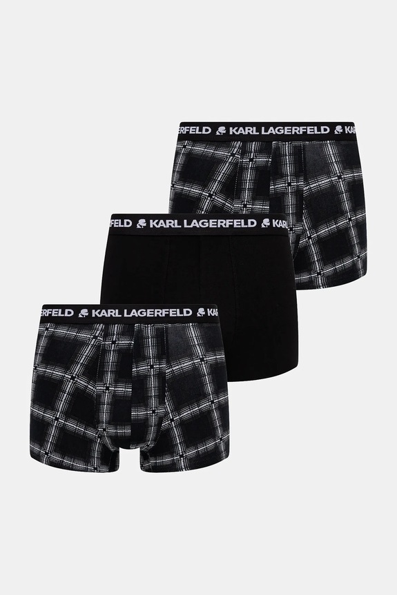 Karl Lagerfeld boxer pacco da 3 semplice nero A4M47002