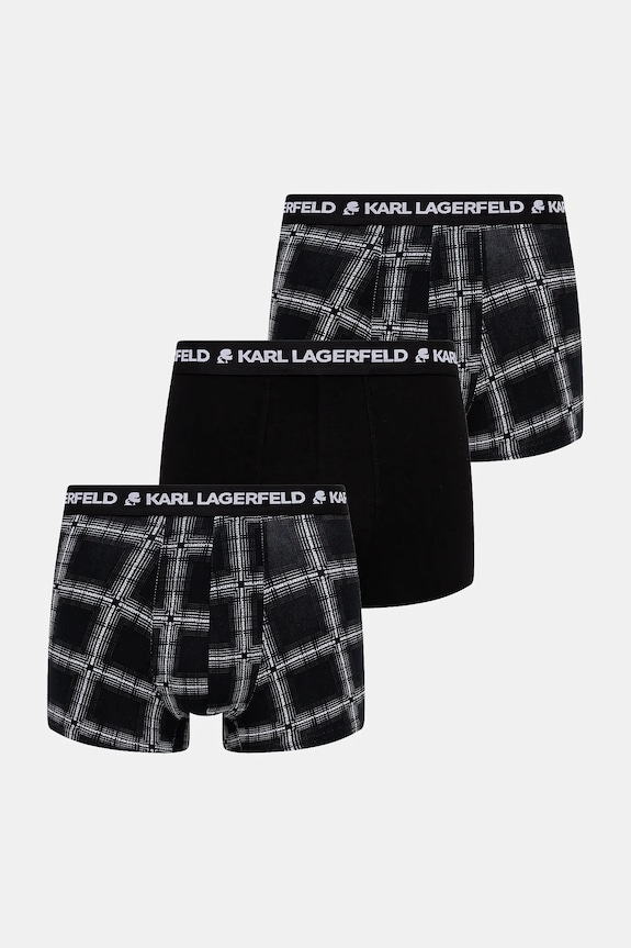 Karl Lagerfeld boxer pacco da 3 semplice nero A4M47002