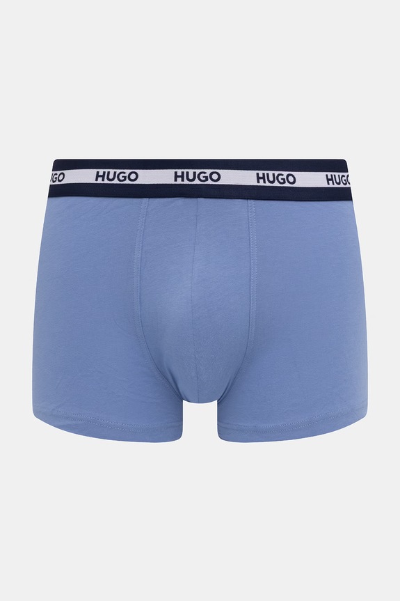 HUGO boxerky pánské s bavlnou TRUNK TR PLANET DES 3-pack 50545668 modrá SS26