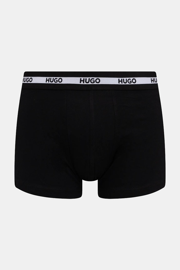 HUGO bokserki męskie z bawełną TRUNK TR PLANET DES 3-pack czarny 50545668