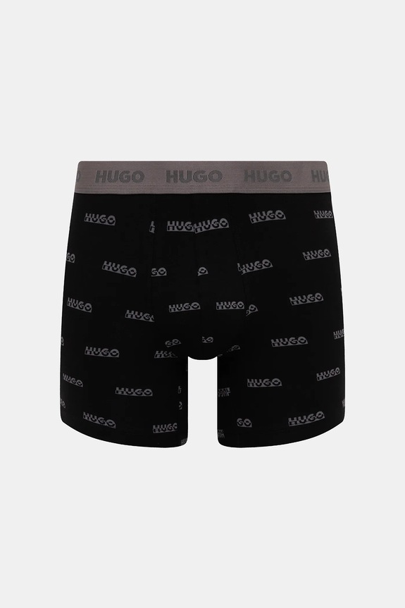 HUGO boxeri 3-pack BOXERBR TRIPLET GIFT 50549177 negru AW25