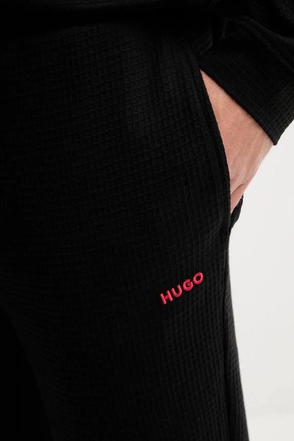 HUGO nadrág otthoni viseletre fekete 50532012