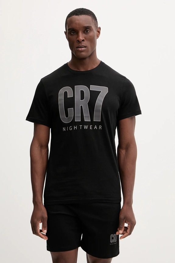 CR7 Cristiano Ronaldo piżama bawełniana 8730.41.2613 czarny SS26