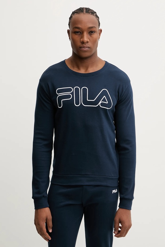 Bavlnené pyžamo Fila FPW1235 tmavomodrá AW25