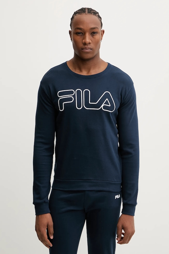 Bavlnené pyžamo Fila FPW1235 tmavomodrá AW25