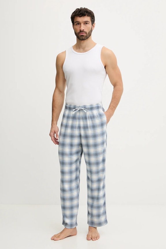 Hollister Co. pantaloni de pijama KI313.5008.226 albastru AW25