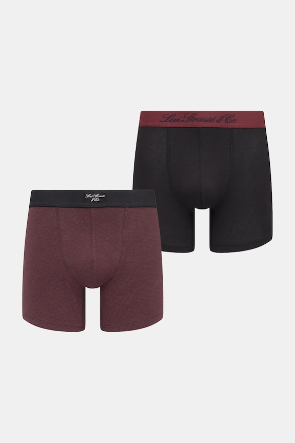 Levi's boxer pacco da 2 sovrastampa granata 37149.1176