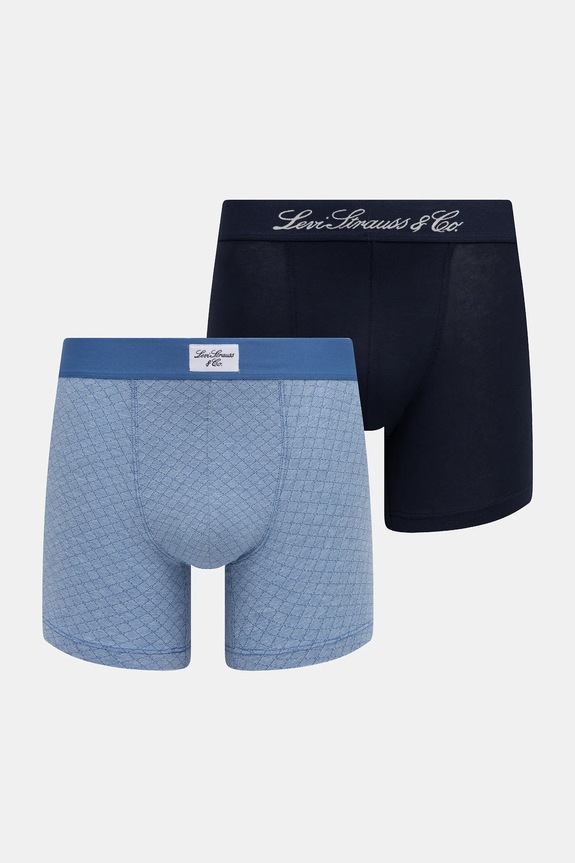 Levi's bokserki 2-pack dzianina niebieski 37149.1177