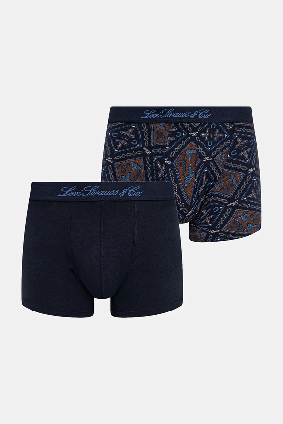 Levi's boxeri 2-pack boxeri bleumarin 37149.1181