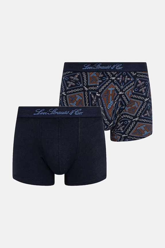 Levi's boxeri 2-pack boxeri bleumarin 37149.1181