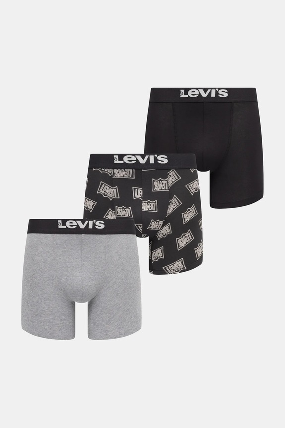 Levi's bokserki 3-pack wzorzyste szary 37149.1190