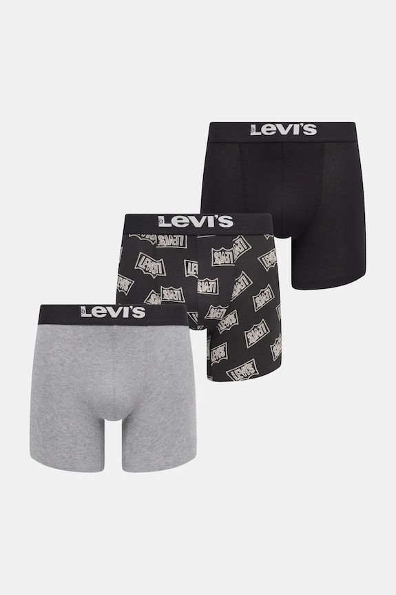 Levi's bokserki 3-pack wzorzyste szary 37149.1190