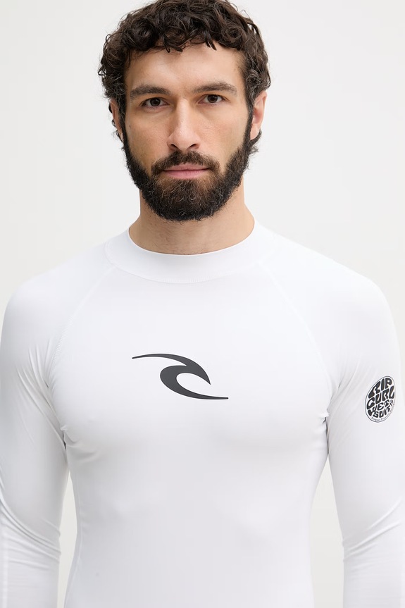 Abbigliamento Rip Curl maglietta a maniche lunghe da bagno da uomo 16FMRV bianco