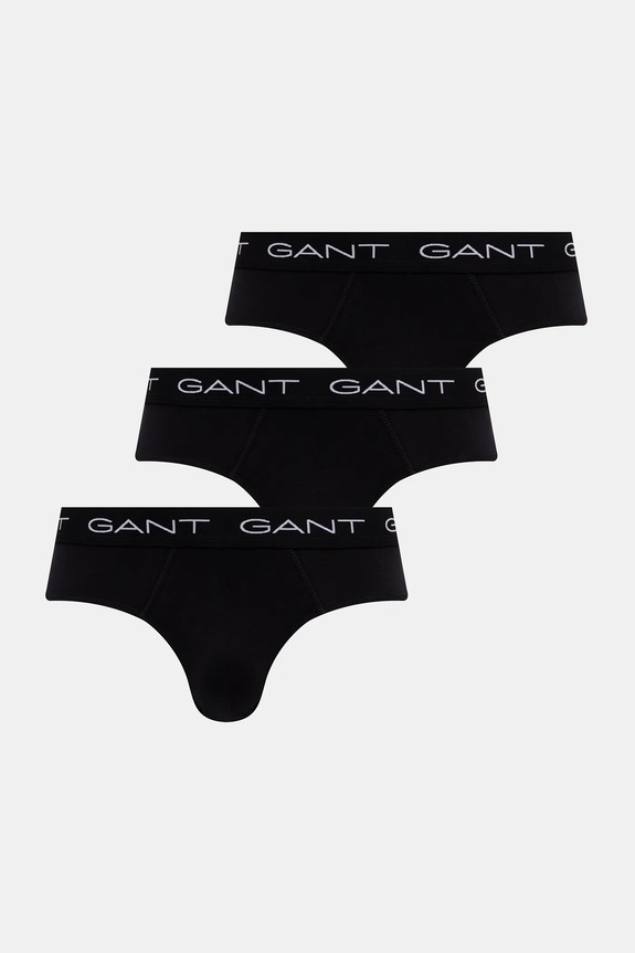 Moške spodnjice Gant 3-pack Potisk črna 900023001