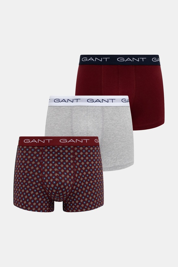 Gant bokserki 3-pack nadruk czerwony 902533053
