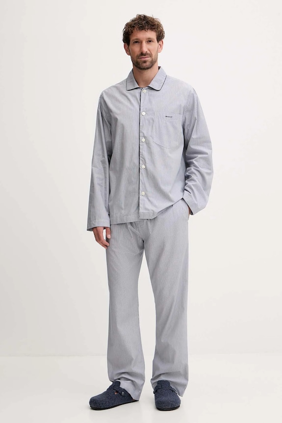 Gant pijamale de bumbac set albastru 902539300