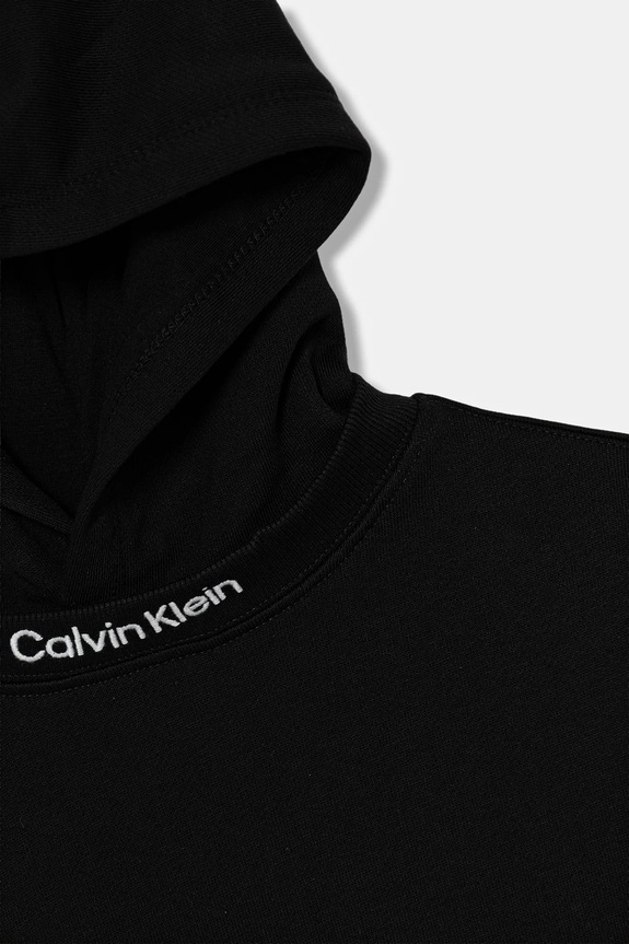 Dječja pamučna dukserica Calvin Klein Jeans crna IB0IB02525.9BYA