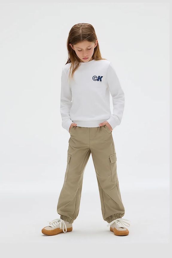 Παιδική βαμβακερή μπλούζα Calvin Klein Jeans IB0IB02545.104.116.9BYA