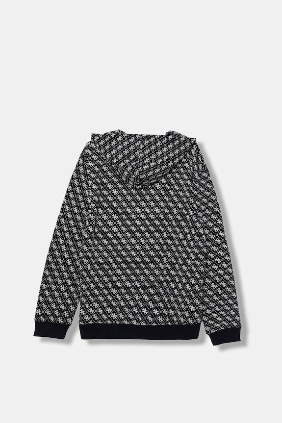 Detská bavlnená mikina Guess L5YQ05.KA6R4.9BYA tmavomodrá AW25