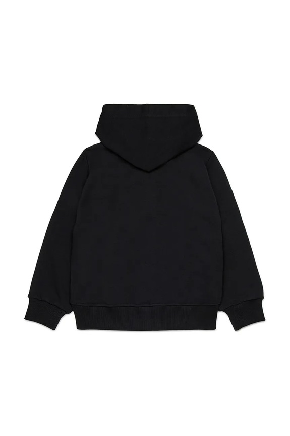 Παιδική βαμβακερή μπλούζα Diesel SDROPSHOODZ OVER SWEAT-SHIRT J02484 μαύρο AW25