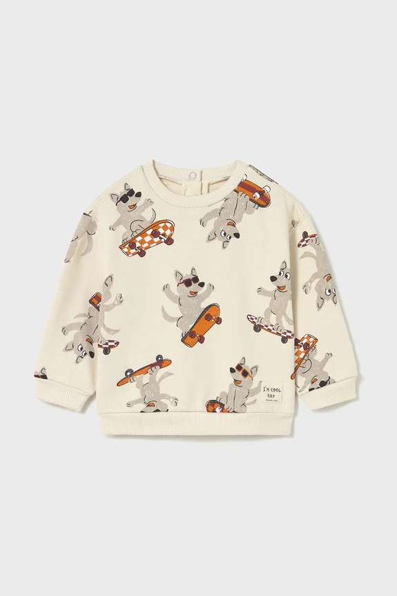 Mayoral bluza dziecięca 2417.3E.Baby.9BYA beżowy AW25