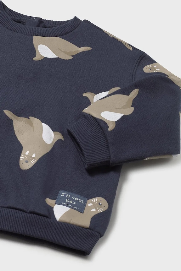 Mayoral bluza dziecięca niebieski 2417.3E.Baby.9BYA