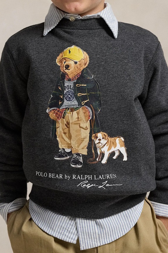 Polo Ralph Lauren bluza dziecięca 322979490001 szary