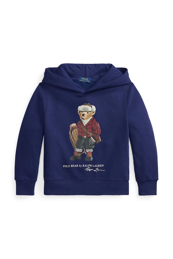 Detská mikina Polo Ralph Lauren 322981262001 fialová AW25