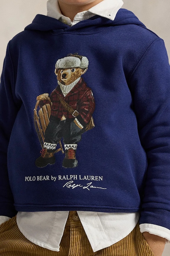 Detská mikina Polo Ralph Lauren 322981262001 fialová
