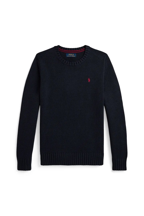 Παιδική βαμβακερή μπλούζα Polo Ralph Lauren βαμβάκι σκούρο μπλε 323970429005