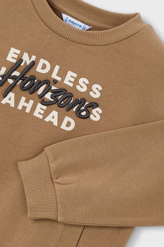 Dječaci Dječja dukserica Mayoral 4408.5E.Mini.9BYA smeđa