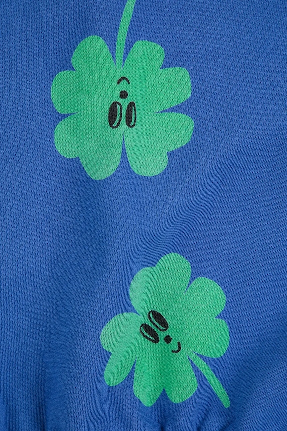 Chłopiec Bobo Choses bluza bawełniana dziecięca Lucky Clover 225AC039 niebieski