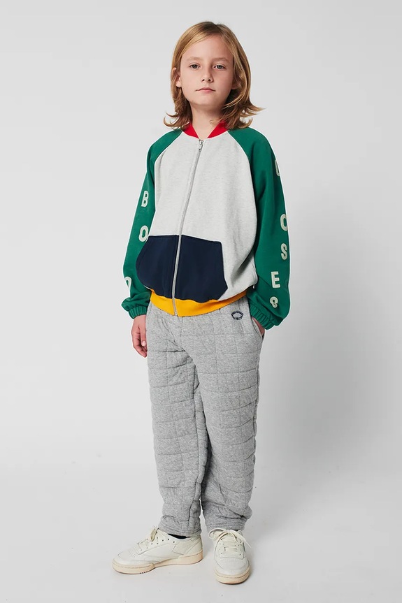 Bobo Choses bluza bawełniana dziecięca 225AC052 szary